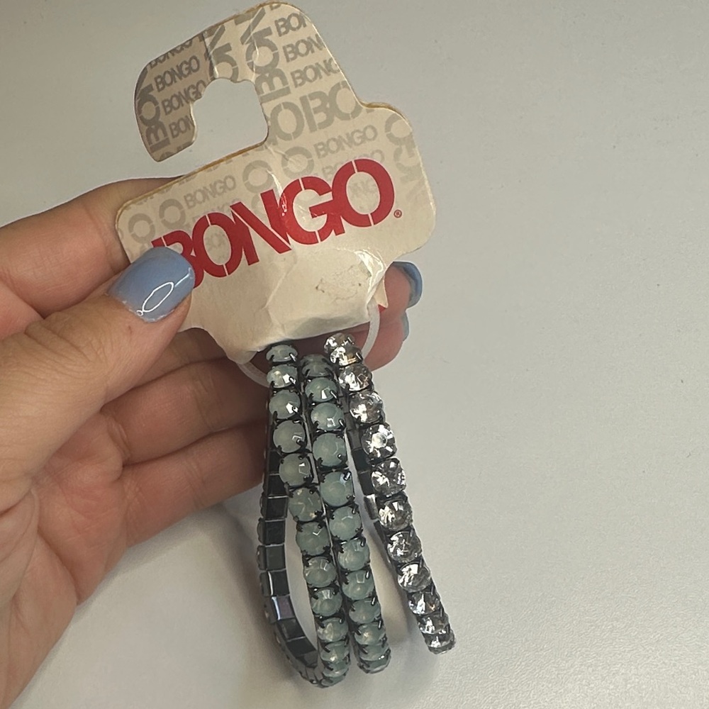 🎁 6 for $28 🎁 BONGO Silver and Black Bracelet Trio